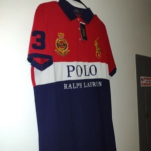 Multi colored custom slim fit polo shirt